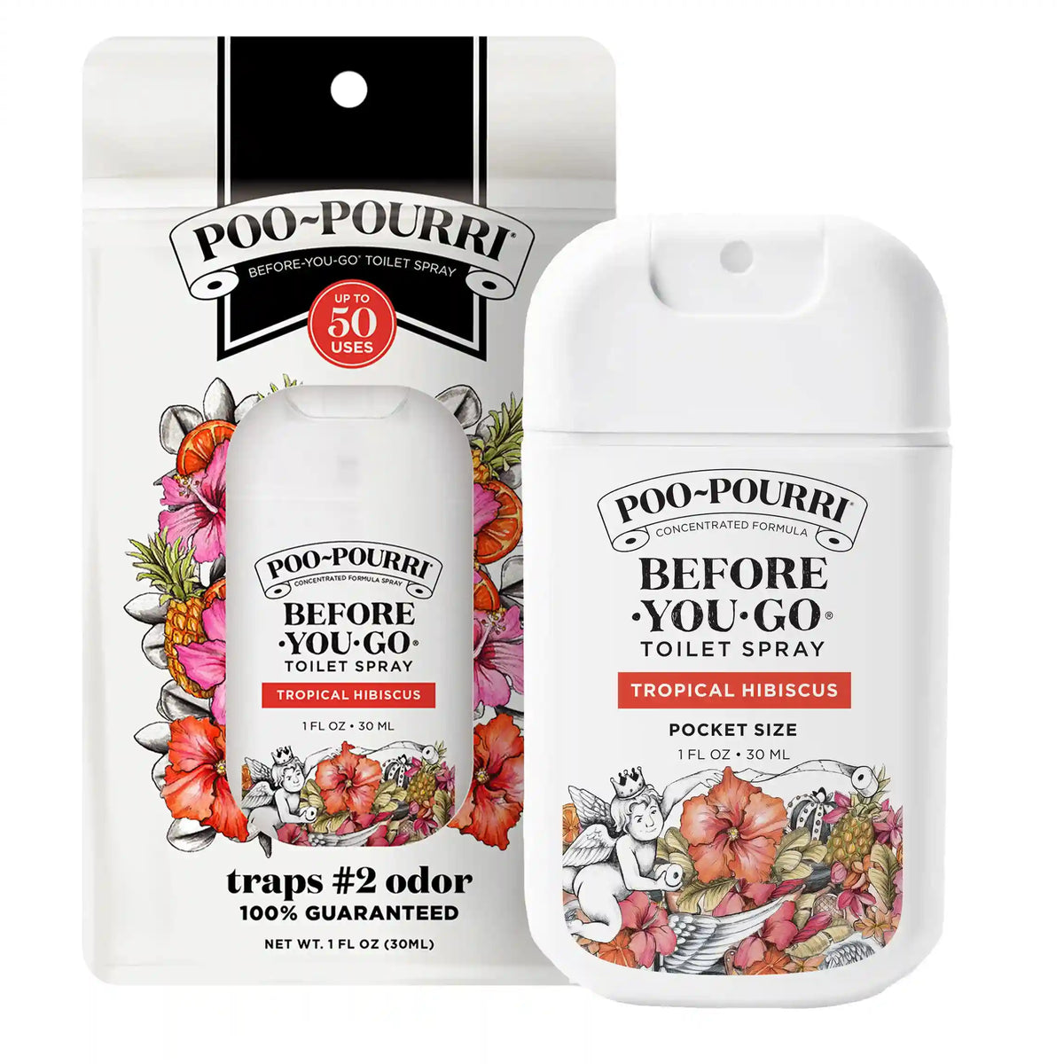 Tropical Hibiscus Pocket Sprayer - Poo~Pourri Toilet Spray
