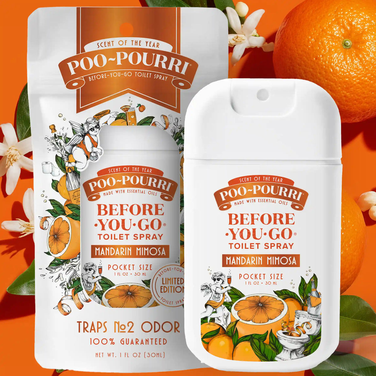 Mandarin Mimosa Pocket Sprayer - Poo~Pourri Toilet Spray